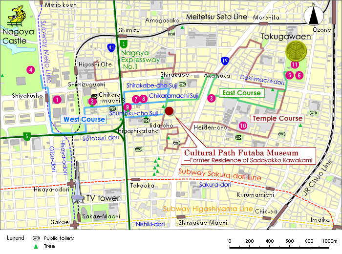 Map of Cultural path
